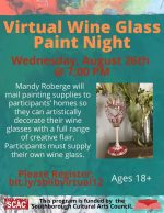 Wine Glass Paint Night flyer