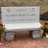 Memorial Bench to recognize Southborough's LTC John Wilson (contributed by Town officials)