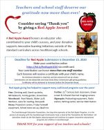 SEF Red Apple Award flyer