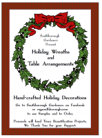 Southborough Gardeners Holiday wreath flyer