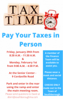 Pay Your Taxes in Person flyer