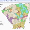 Zoning map highlighting Business Villages