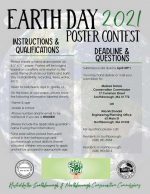 2021 Earth Day Poster Contest flyer