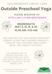 outdoor preschool yoga flyer