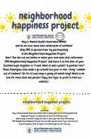 Neighborhood happiness project flyer