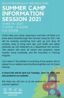 Summer Camp Info Session 2021