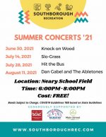 Summer Concert Series 2021 flyer