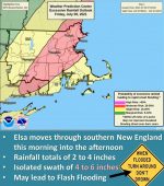 NWS flash flood forecast map