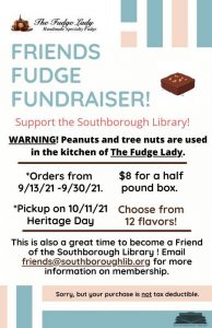 FOSL Fudge Fundraiser flyer