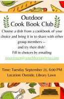 Southborough Library Cookbook Club flyer