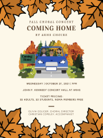 ARHS Fall Chorus flyer coming-home