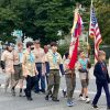 Boy Scout Troop 1 marching in the Heritage Day Parade (photo by Beth Melo)