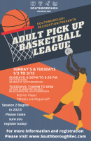 Adult Basketball flyer