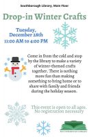 Drop in Winter Crafts flyer