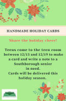 Teen holiday cards flyer