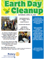 Earth Day Cleanup flyer