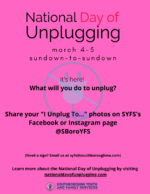 Unplugging flyer