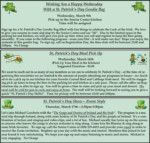 Senior Center St Patricks festivities (from newsletter)