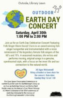 Earth Day Concert Flyer