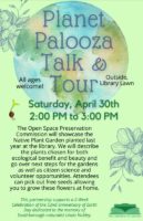 flyer for Pollination Preservation Garden Tour and Ecological Landscaping Talk
