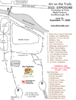 Art on the Trails installation weekend map and times