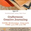 Creative Journaling flyer