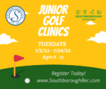 Jr golf clinics flyer