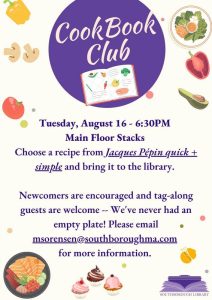 Cook Book Club August