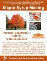 Maple Syrup Making flyer - updated