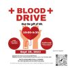 Blood Drive flyer for Sept 20