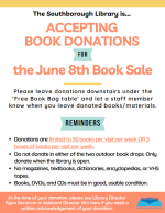 Book Donations flyer