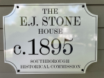 example of the new Historic House Sign
