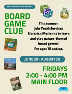 board game club flyer