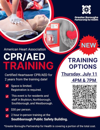 Get your CPR/AED Certification today - My Southborough