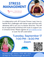 9-17-24 Stress Management workshop flyer