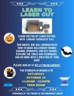 Oct Laser Cut flyer