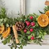 Boxwood and Dried Fruit Wreath