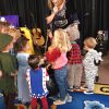 Jeannie Mack entertaining kids with Halloween music -- from Facebook post