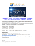 Messiah concert singers flyer