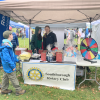 Rotary used its booth for fun and to raise funds for their RYLA youth program (photo by Beth Melo)