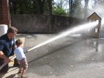 SFD Open House 2011 firehose demo - photo by Joao Melo