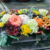 Thanksgiving floral and gourd Centerpiece