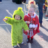 family themed costumes — Grinch & Cindy Lou Who - photo by Beth Melo