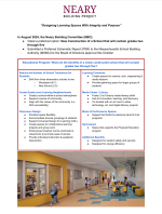 Neary Building Project flyer p 1 - Sept 2024