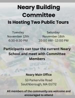 Neary November Building Tours flyer