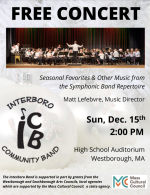 ICB winter concert flyer 2024