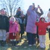 Spotting Santa's copter at 2024 Southborough Santa Day (photo by Owen Jones Photo)