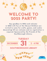 Welcome to 2025 Party flyer