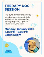 Therapy Dog Jan 2025 flyer