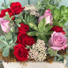 Gulbankian's Gallentine's floral and succulent arrangement